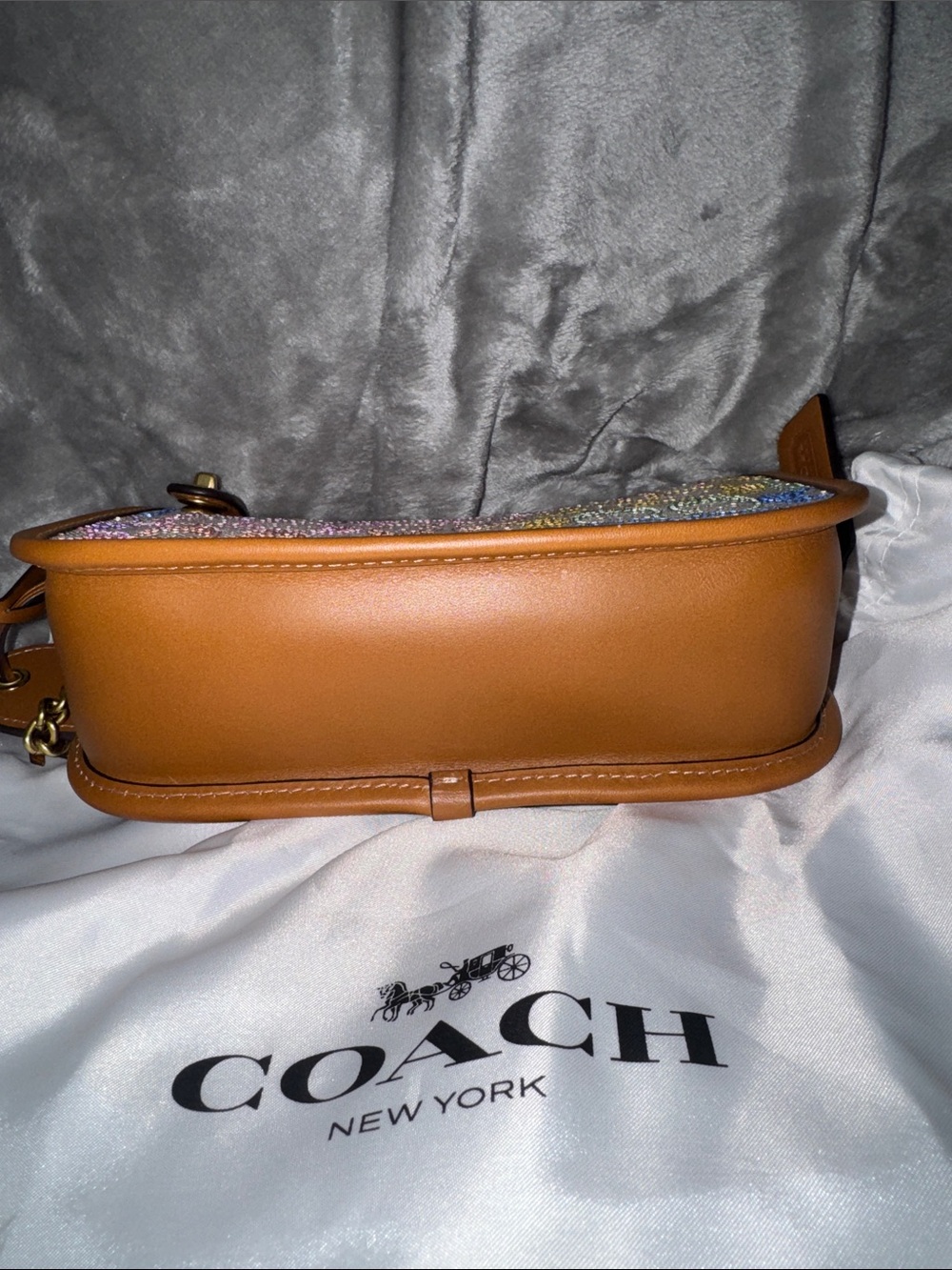 Coach swinger rainbow crystal-like new - Picture 6 of 15